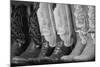 Cowboy Boots BW II-Kathy Mahan-Mounted Photographic Print