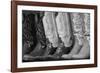 Cowboy Boots BW II-Kathy Mahan-Framed Photographic Print