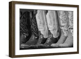 Cowboy Boots BW II-Kathy Mahan-Framed Photographic Print