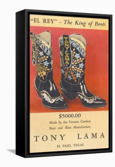 Cowboy Boots by Tony Lama-null-Framed Stretched Canvas