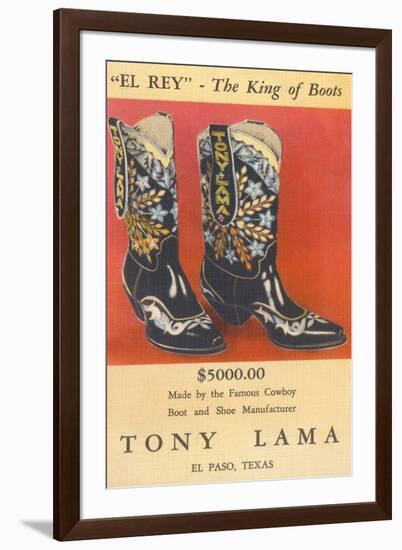 Cowboy Boots by Tony Lama-null-Framed Art Print