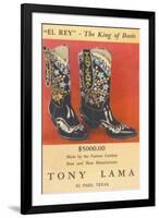 Cowboy Boots by Tony Lama-null-Framed Art Print