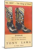 Cowboy Boots by Tony Lama-null-Mounted Art Print