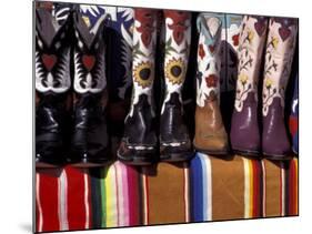 Cowboy Boots Detail, Santa Fe, New Mexico, USA-Judith Haden-Mounted Photographic Print