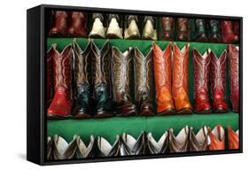 Cowboy Boots for Sale in Libertad Market-Danny Lehman-Framed Stretched Canvas