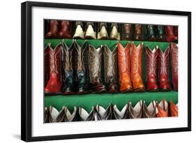 Cowboy Boots for Sale in Libertad Market-Danny Lehman-Framed Photographic Print