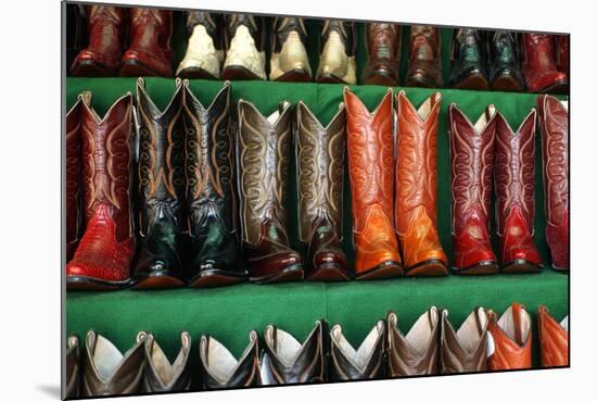 Cowboy Boots for Sale in Libertad Market-Danny Lehman-Mounted Photographic Print