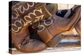 Cowboy Boots I-Kathy Mahan-Stretched Canvas