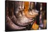 Cowboy Boots, Kemo Sabe Shop, Aspen, Colorado, USA-Walter Bibikow-Stretched Canvas