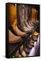 Cowboy Boots, Kemo Sabe Shop, Aspen, Colorado, USA-Walter Bibikow-Framed Stretched Canvas