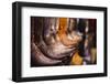 Cowboy Boots, Kemo Sabe Shop, Aspen, Colorado, USA-Walter Bibikow-Framed Photographic Print