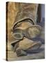 Cowboy Boots on Sleeping Cowboy, Montana, USA-Adam Jones-Stretched Canvas