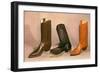 Cowboy Boots, Retro-null-Framed Art Print