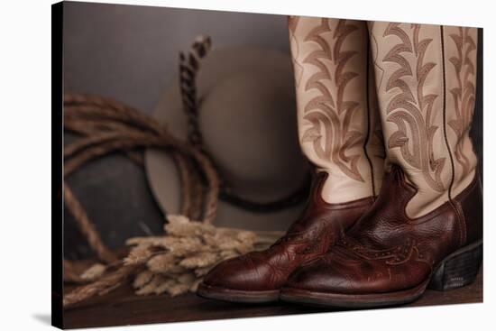 Cowboy Boots XI-Nathan Larson-Stretched Canvas