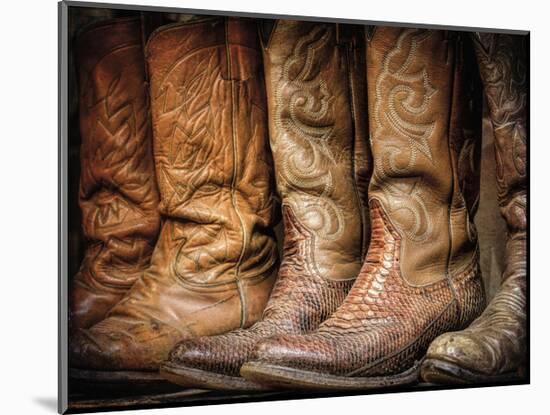 Cowboy Boots-Don Paulson-Mounted Giclee Print