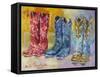 Cowboy Boots-Richard Wallich-Framed Stretched Canvas