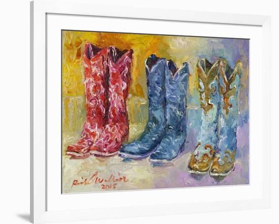 Cowboy Boots-Richard Wallich-Framed Giclee Print