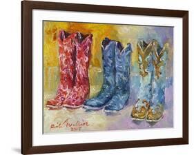 Cowboy Boots-Richard Wallich-Framed Giclee Print