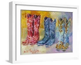 Cowboy Boots-Richard Wallich-Framed Giclee Print