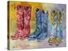 Cowboy Boots-Richard Wallich-Stretched Canvas