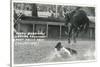 Cowboy Bucked Off Bronco, Montana-null-Stretched Canvas