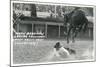 Cowboy Bucked Off Bronco, Montana-null-Mounted Art Print