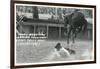 Cowboy Bucked Off Bronco, Montana-null-Framed Art Print