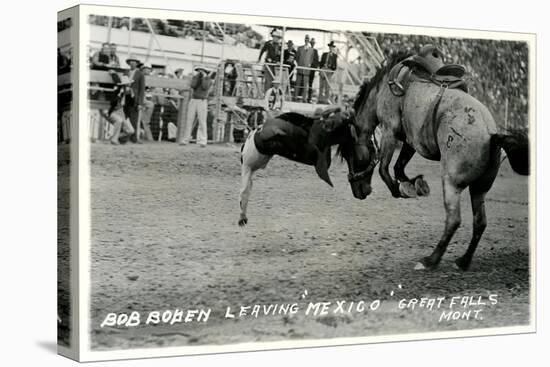 Cowboy Bucked Off Bronco, Montana-null-Stretched Canvas