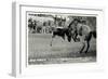 Cowboy Bucked Off Bronco, Montana-null-Framed Premium Giclee Print