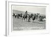 Cowboy Bulldogging, Montana-null-Framed Art Print