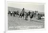 Cowboy Bulldogging, Montana-null-Framed Premium Giclee Print