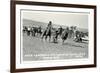 Cowboy Bulldogging, Montana-null-Framed Premium Giclee Print