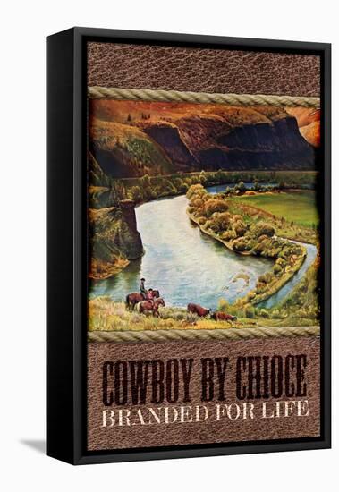 Cowboy by Choice-null-Framed Stretched Canvas