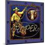 Cowboy Calf Roper-null-Mounted Giclee Print