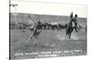 Cowboy Calf-Roping, Montana-null-Stretched Canvas