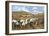 Cowboy Camp During the Roundup-Charles Marion Russell-Framed Art Print