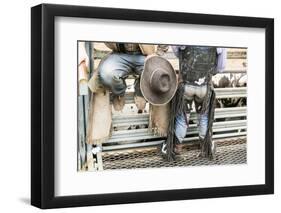 Cowboy Competitor in His Riding Regalia, Taos, New Mexico-Julien McRoberts-Framed Premium Photographic Print