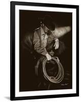 Cowboy Contemplation-Barry Hart-Framed Giclee Print
