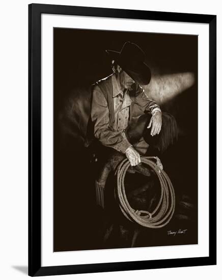 Cowboy Contemplation-Barry Hart-Framed Giclee Print