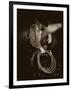 Cowboy Contemplation-Barry Hart-Framed Giclee Print