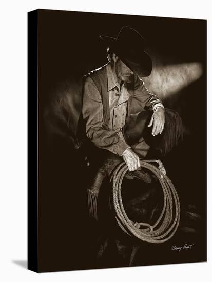 Cowboy Contemplation-Barry Hart-Stretched Canvas