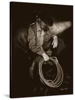 Cowboy Contemplation-Barry Hart-Stretched Canvas