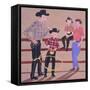 Cowboy Family, 2001-Joe Heaps Nelson-Framed Stretched Canvas