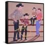 Cowboy Family, 2001-Joe Heaps Nelson-Framed Stretched Canvas