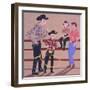 Cowboy Family, 2001-Joe Heaps Nelson-Framed Giclee Print