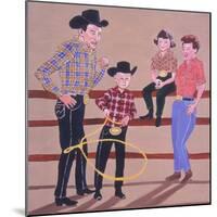 Cowboy Family, 2001-Joe Heaps Nelson-Mounted Giclee Print