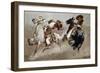 Cowboy Fun in Old Mexico-Frederic Sackrider Remington-Framed Giclee Print