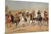 Cowboy Gunbattle-Frederic Sackrider Remington-Mounted Giclee Print