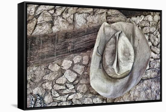 Cowboy Hats I-Kathy Mahan-Framed Stretched Canvas