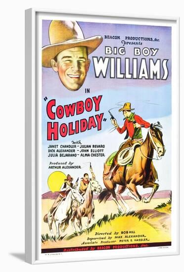 Cowboy Holiday-null-Framed Art Print